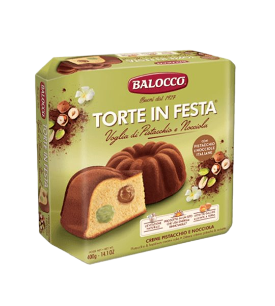 BALOCCO TORTE IN FESTA PISTACHO Y AVELLA