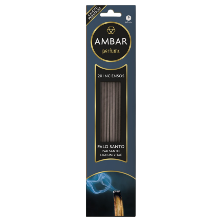AMBAR INCIENSO PALO SANTO 20 VARILLAS