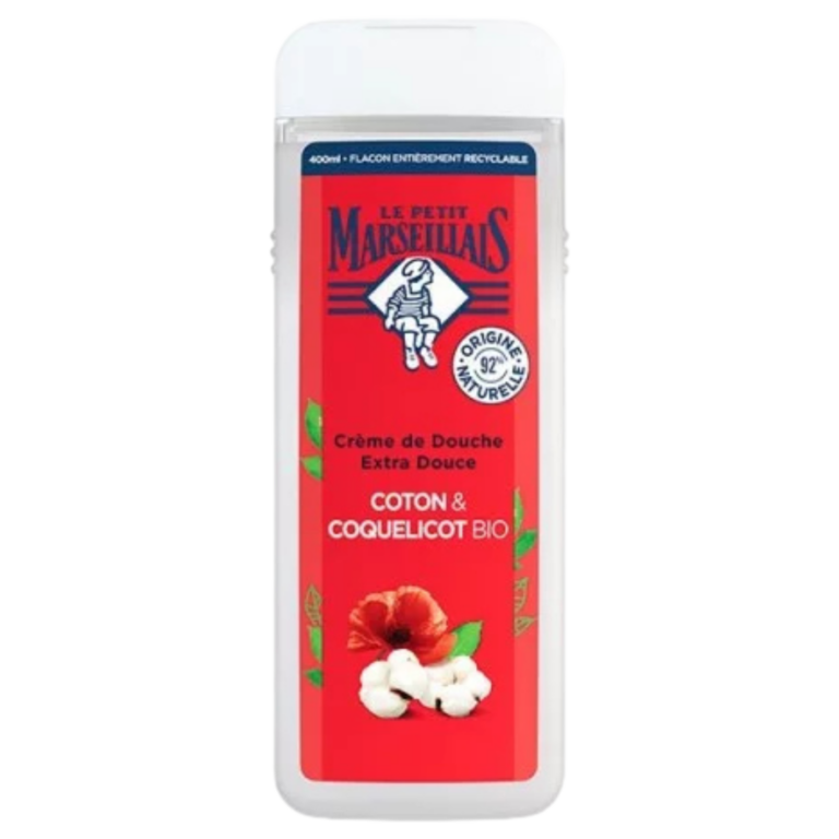 LE PETIT MARSEILLAIS GEL DOUCHE COTON & COQUELICOT 400ML