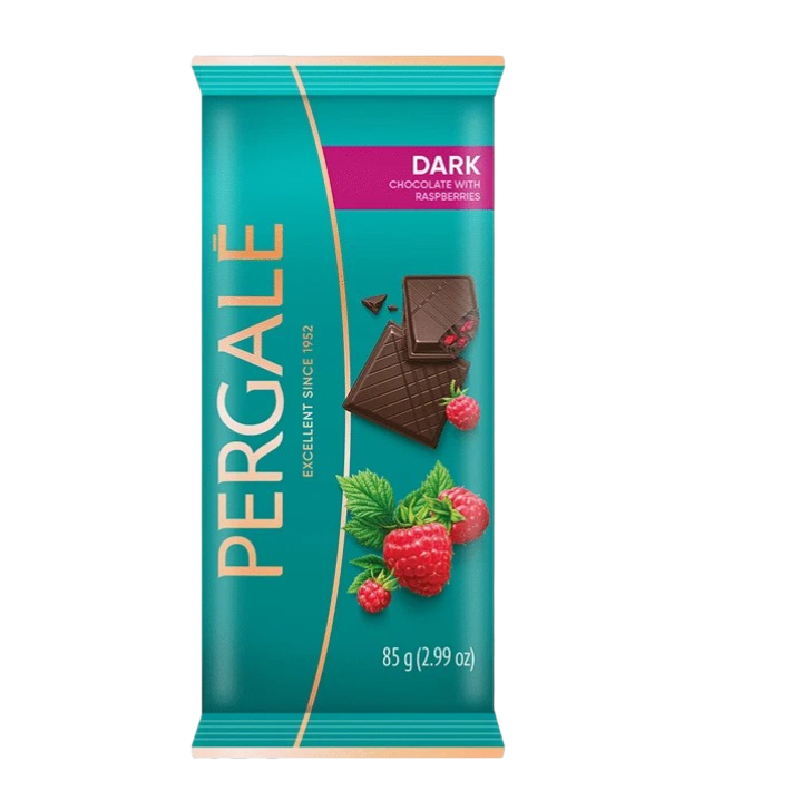 PERGALE CHOCOLATE NEGRO FRAMBUESA 85G