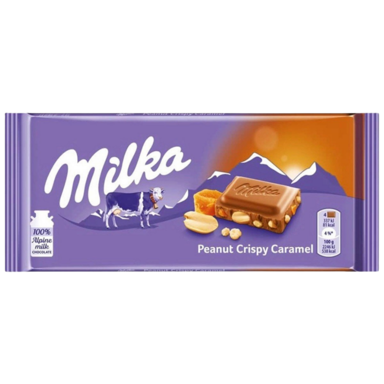 MILKA CHOCOLATE CACAHUETE CARAMELO 90G