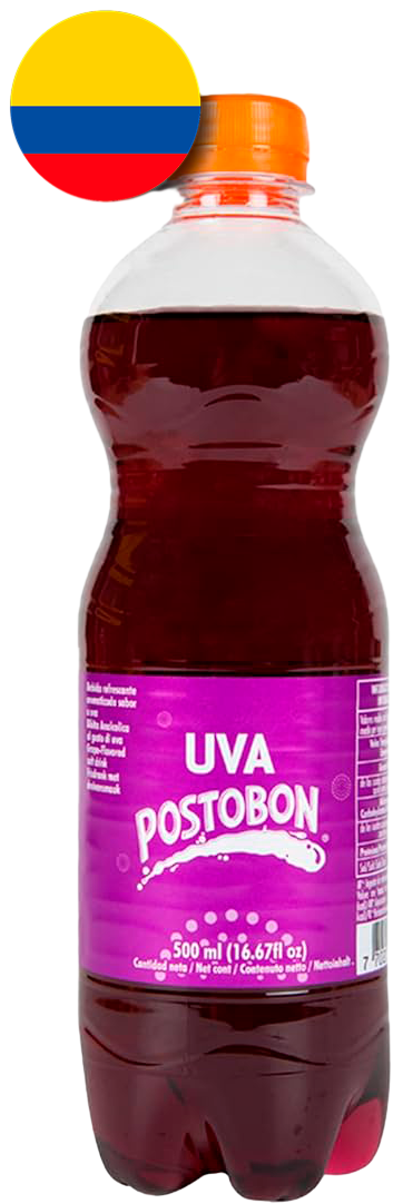 POSTOBON BEBIDA DE UVA PET 500 ML