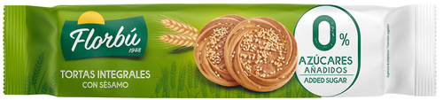 FLORBU TORTAS INTEGRALES SESAMO 0% 145G