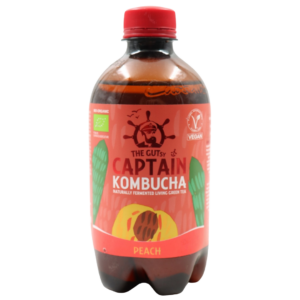 THE GUTSY CAPTAIN KOMBUCHA PÊSSEGO ORGÂNICO 400 ML