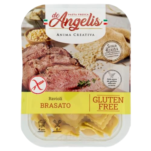 DE ANGELIS RAVIOLI AL BRASATO S/GLU 250G