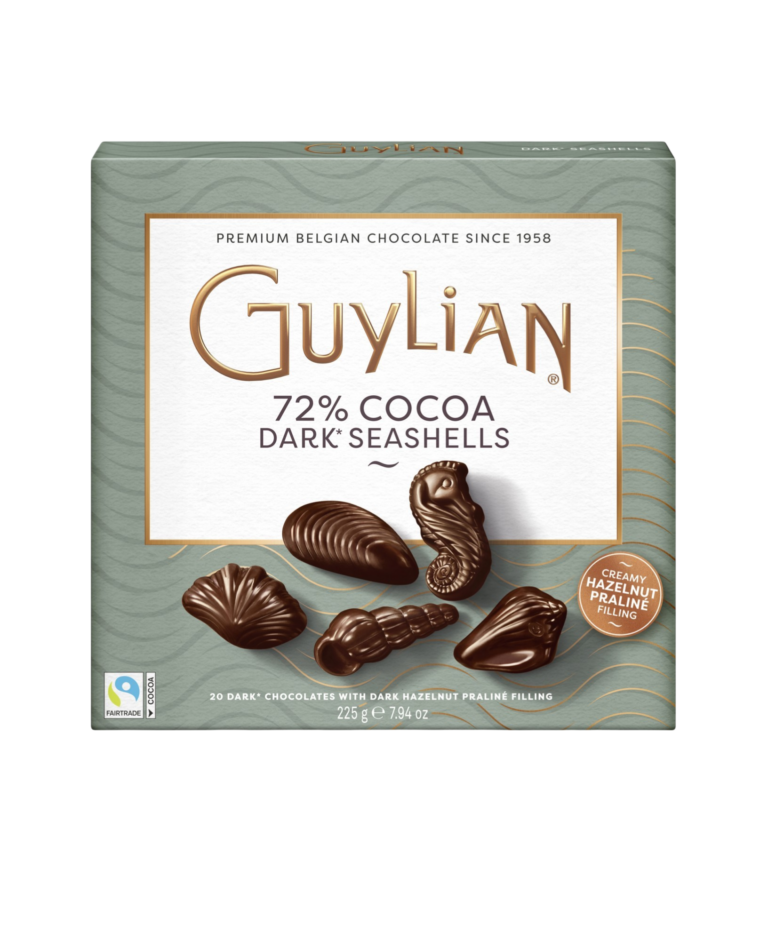 GUYLIAN SEA SHELLS CHOCO NEGRO 225G