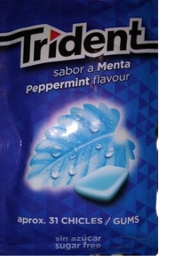 TRIDENT SABOR MENTA S/AZ BOLSA 43,5G
