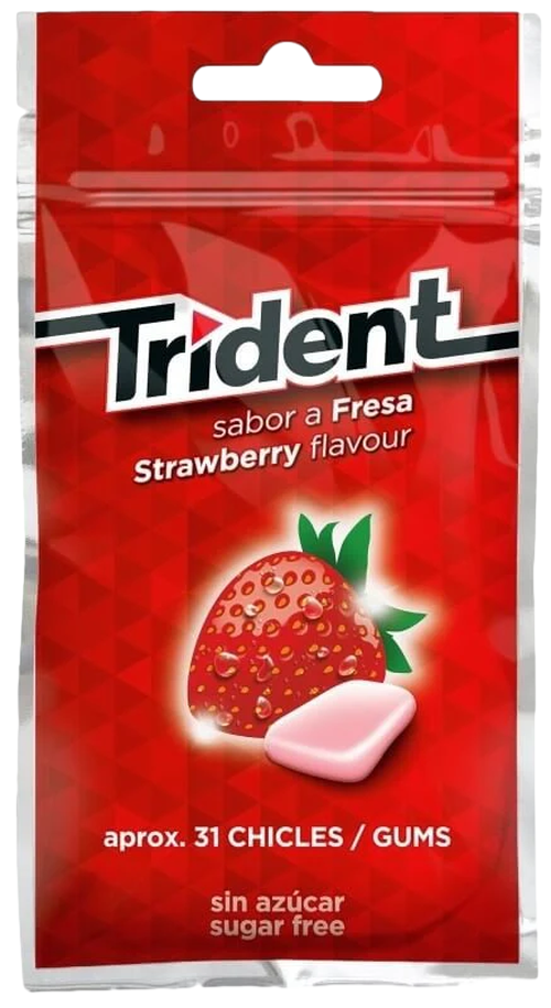 TRIDENT FRESA S/AZÚCAR BOLSA 43,5G