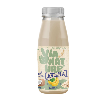 VIA NATURE ZUMO AVENA, COCO Y PLÁT 250ML