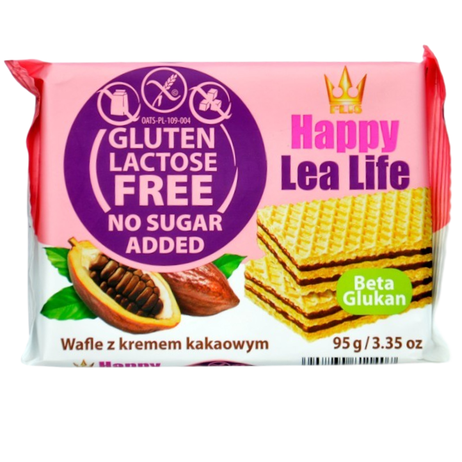 HAPPY LEA BARQUILLO CHOCO S/GLUTEN 95G