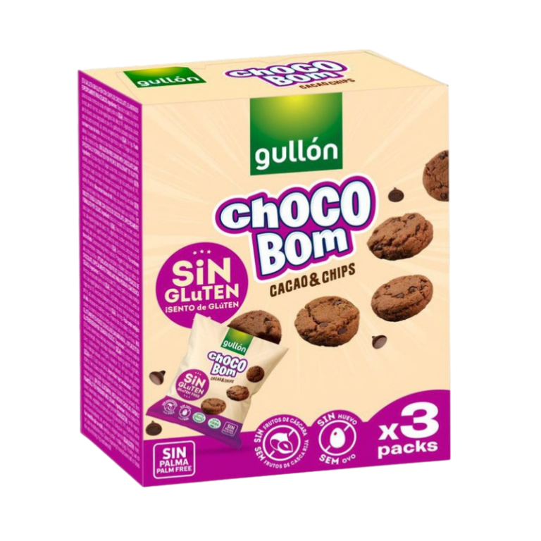 GULLON CHOCOBOM MINI CACAO S/GLUTE 3X40