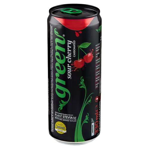 GREEN COLA REFRESCO COLA CHERRY LATA 330