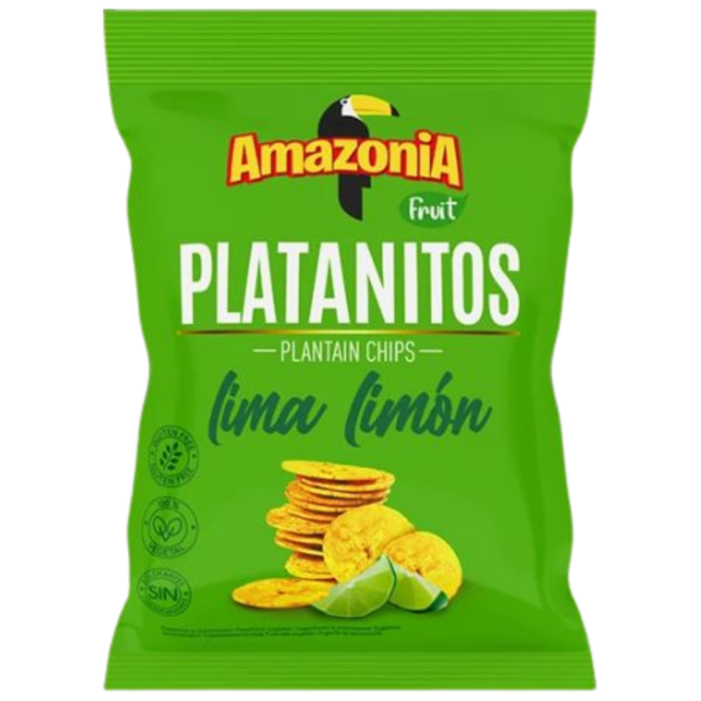 AMAZONIA CHIPS BANANE PLANTAIN CITRON VERT 75G