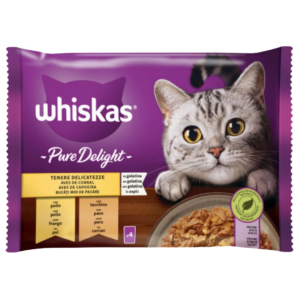 WHISKAS SACHET CHAT ADULTE VOLAILLE 4X85G