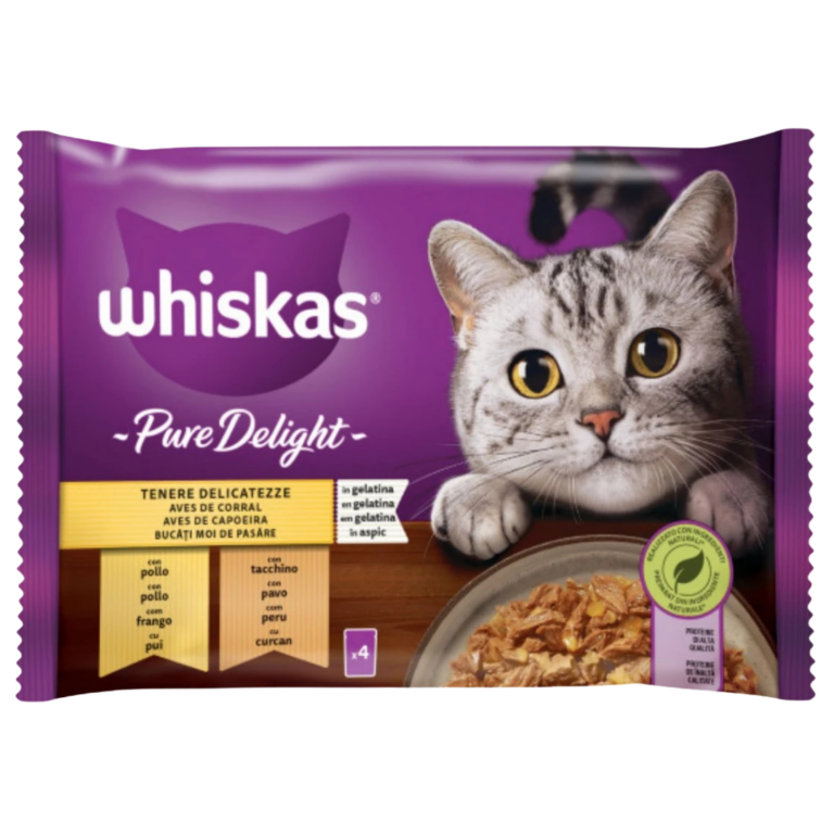 WHISKAS SACHET CHAT ADULTE VOLAILLE 4X85G