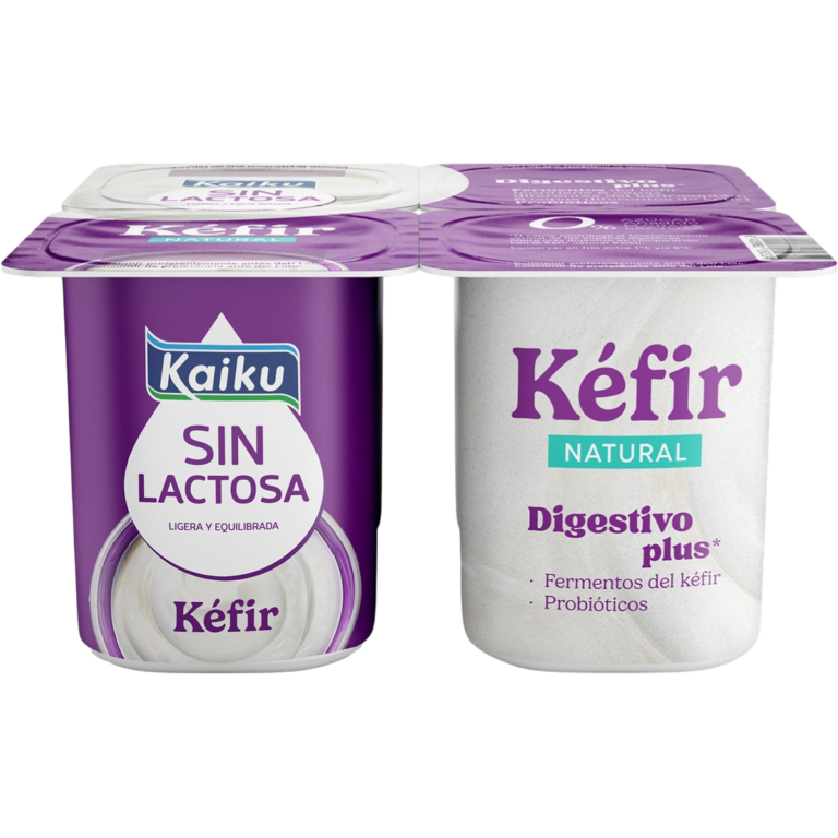 KAIKU KEFIR NATURAL SIN LACTOSA PACK 4X1