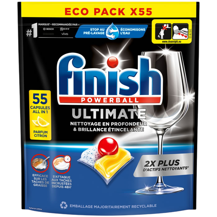 FINISH DETERGENTE ULTIMATE LIMÃO 55D