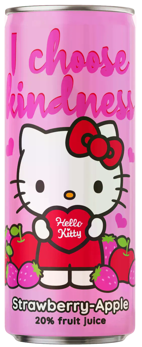 HELLO KITTY BEBIDA S/GAS FRESA MANZANA 2