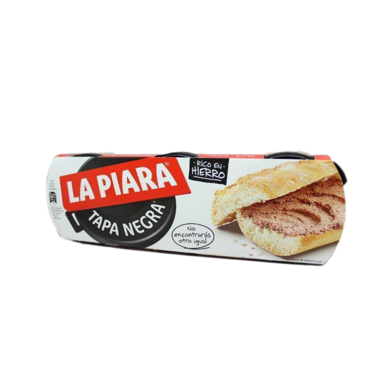 LA PIARA TAPA NEGRA PATE PACK 3 X75G