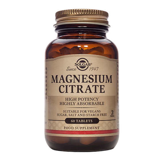 SOLGAR MAGNESIO + CITRATE 60CAP 121G