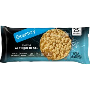 BICENTURY TORTITA PROTEINA TOQUE SAL 70G