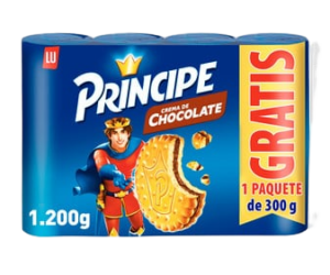PRINCIPE GALLETA CON CHOCOLATE PACK 1200 GR