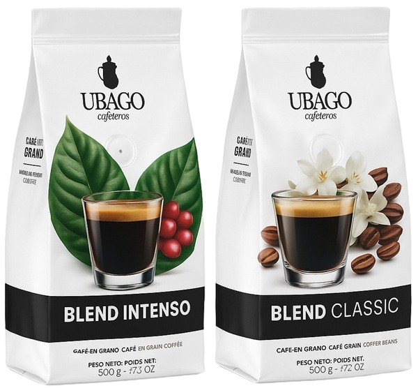 UBAGO CAFE EN GRANO 100% NATURAL 500G