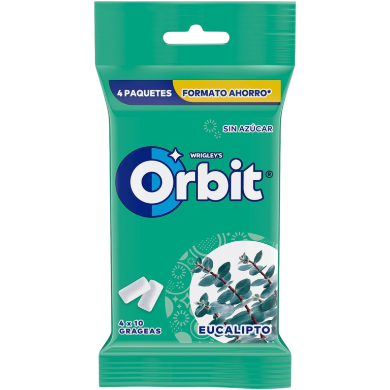 ORBIT EUCALIPTO CHICLE PACK 4X14G 56G