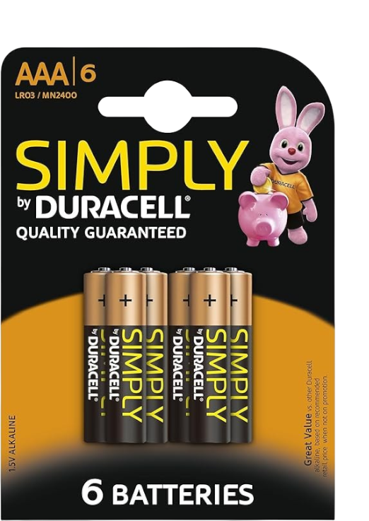 DURACELL SIMPLY QUALITY ALCALINA AAA 6 U