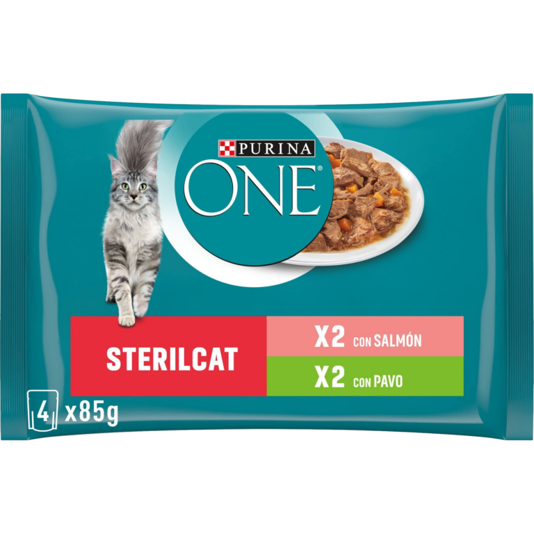 PURINA ONE STERILCAT POLLO BACALAO 4X85G