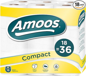 AMOOS PAPEL HIGIÉNICO COMPACT 2C 18=36R