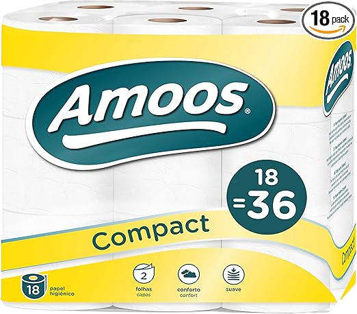 AMOOS PAPEL HIGIÉNICO COMPACT 2C 18=36R