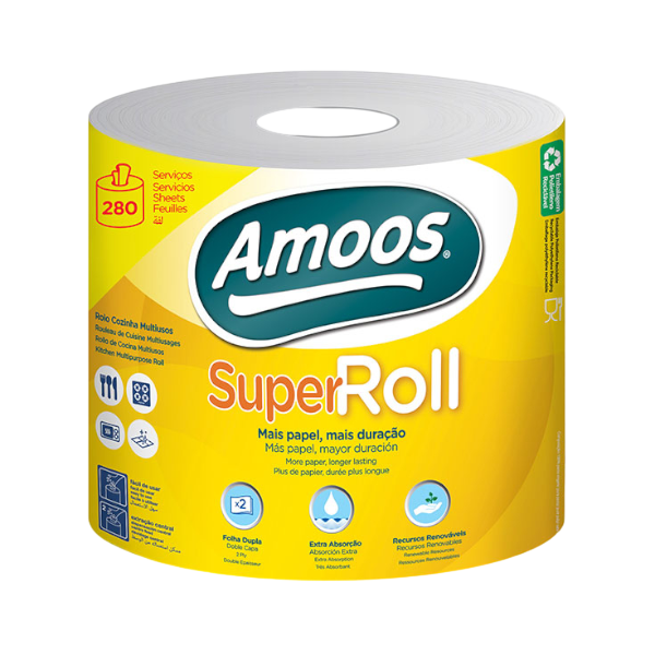 AMOOS PAPEL COCINA SÚPER ROLL 2C GIGAROLLO 1R