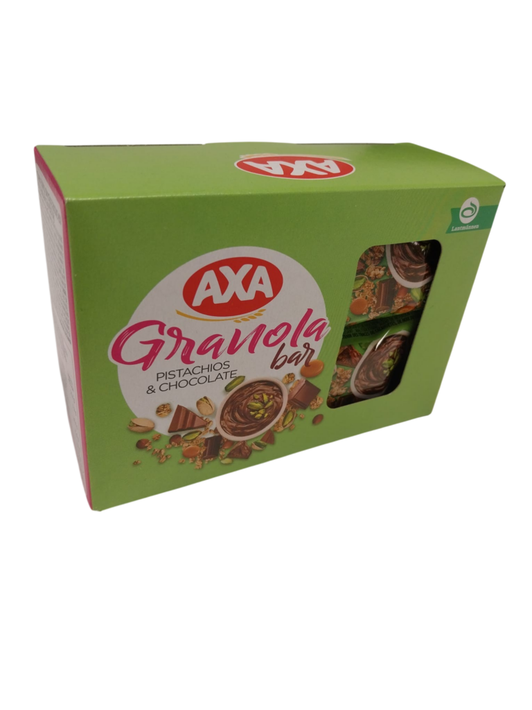 AXA BARRITA GRANOLA CHOCO PISTACHO 4X30G