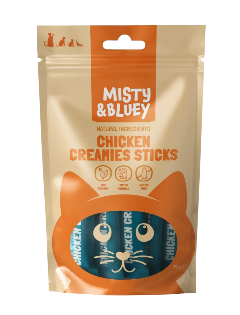 MISTY & BLUEY CREAMIES STICKS  POLLO 75G