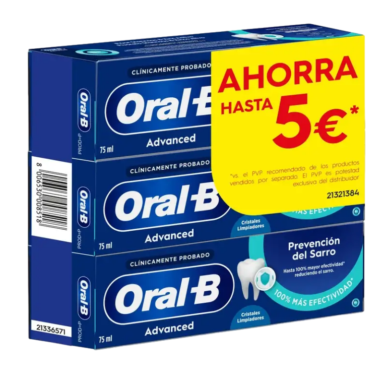 ORAL-B DENTIFRICO ADVANCED DENSITY 3X75M