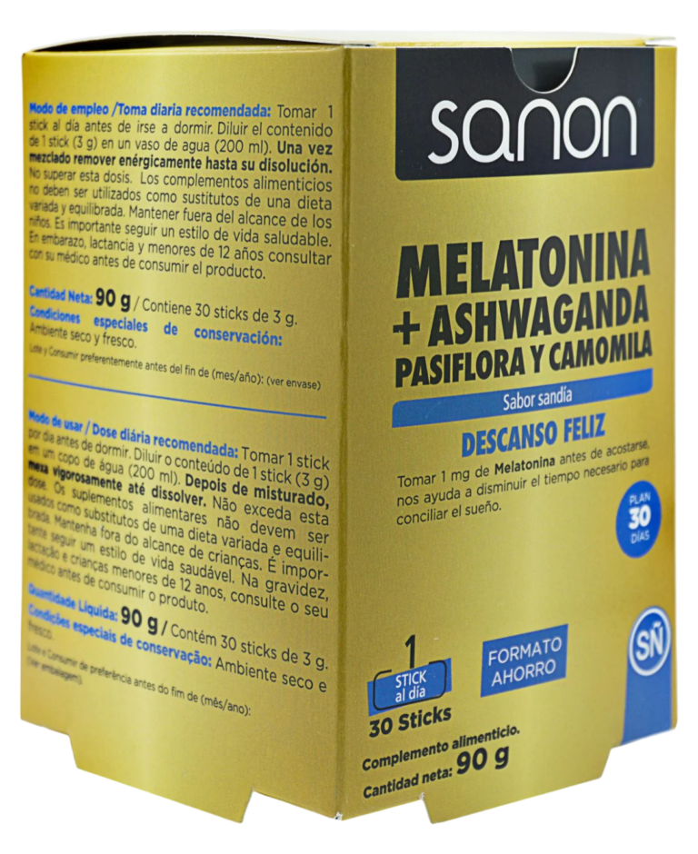 SANON MELATONINA + ASHWAGANDHA 30ST 90G