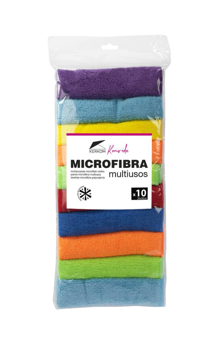 KERKOM BAYETAS MICROFIBRA 30X30CM 8UDS