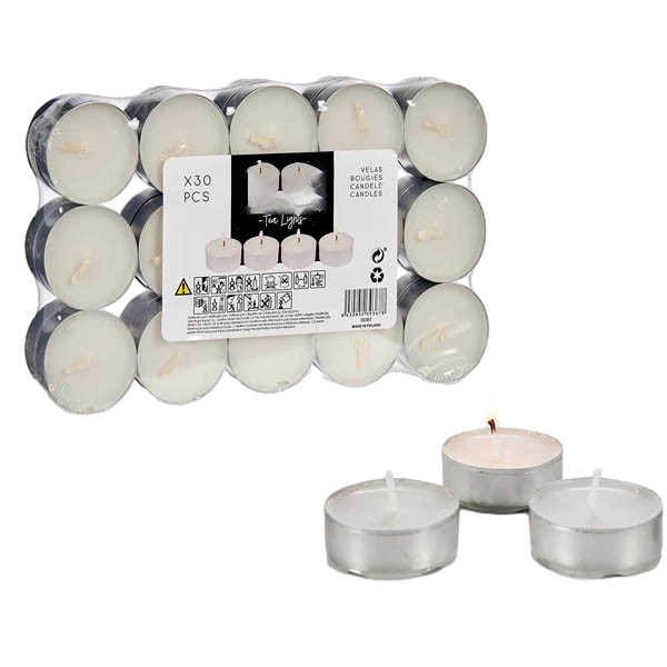 FISURA VELAS MINI BLANCAS 30UDS