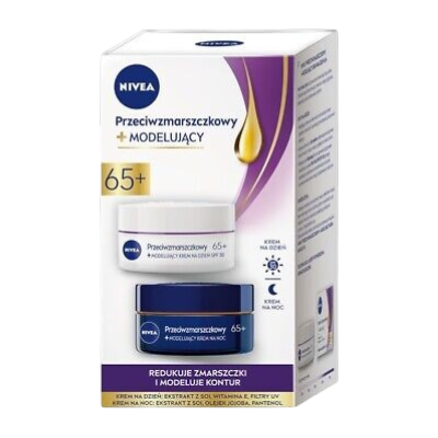 NIVEA SET CREMA FACIAL +65 DIA Y NOCHE 2PCS