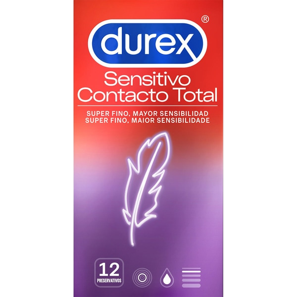 DUREX PRESERVATIVOS SENS CONT TOTAL 12U