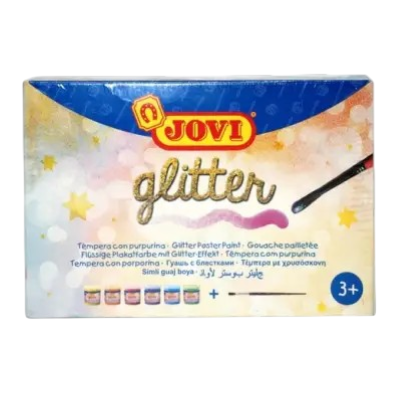 JOVI ESTUCHE TEMPERAS 4X35ML COLOR GLIT