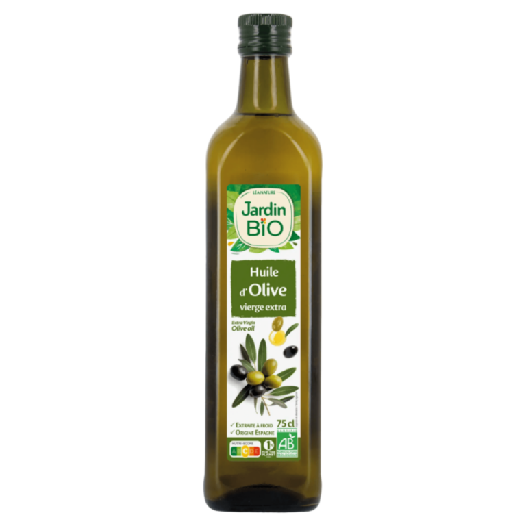 JARDIN BIO HUILE D'OLIVE VIERGE EXTRA BIO 75CL