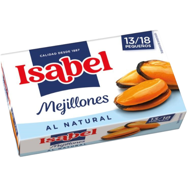 ISABEL MEJILLÓN AL NATURAL 13/18 LATA 69G