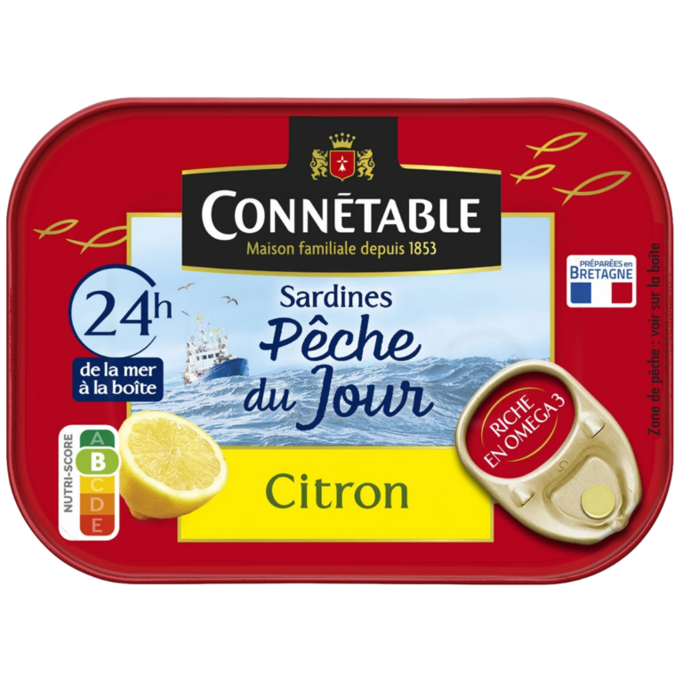 CONNETABLE SARDINES AU CITRON 115G