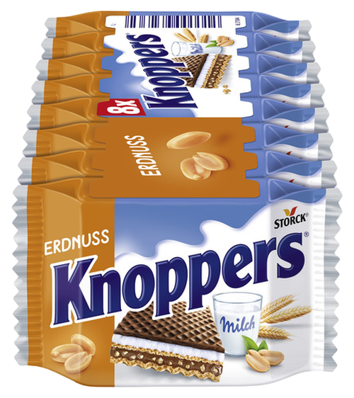 KNOPPERS BARQUILLO PEANUT 8X25G