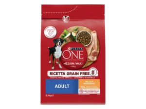 PURINA ONE CÃO ADULTO MÉDIO E MAXI GRAIN FREE 2,5KG