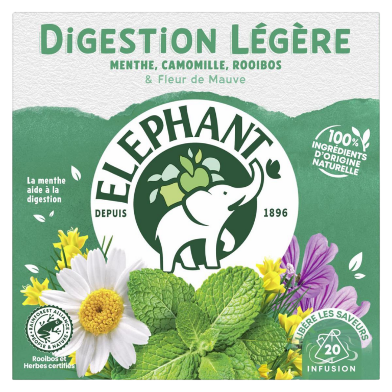 ELEPHANT INFUSION MENTHE CAMOMILLE ROOBIOS 20U