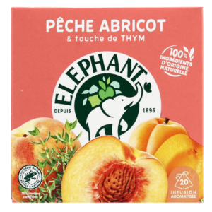 ELEPHANT INFUSION PECHE ABRICOT THYM 20U