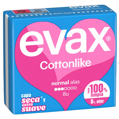 EVAX COTTONLIKE COMPRESAS NORMAL C/ALAS